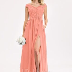 JJs House Coral Bridesmaids Dress